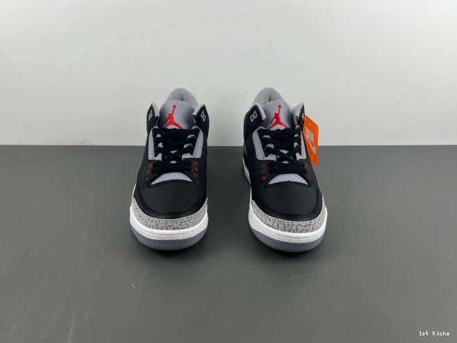 Air 3 Black Cement DN3707-010 Jordan 0706